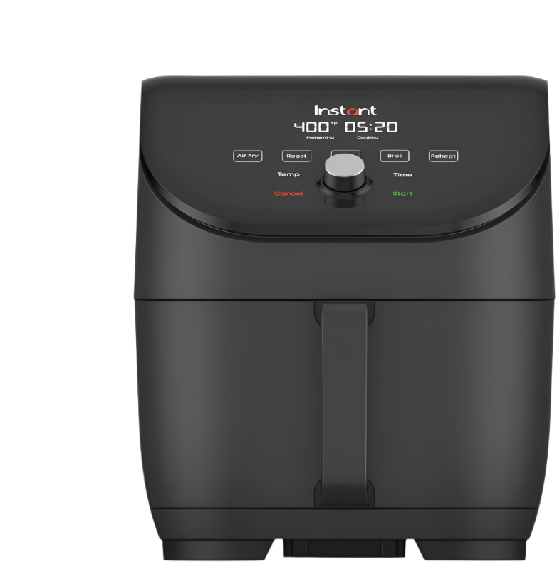 Instant Vortex Slim 6-Qt Air Fryer (AFB6002BK), front view
