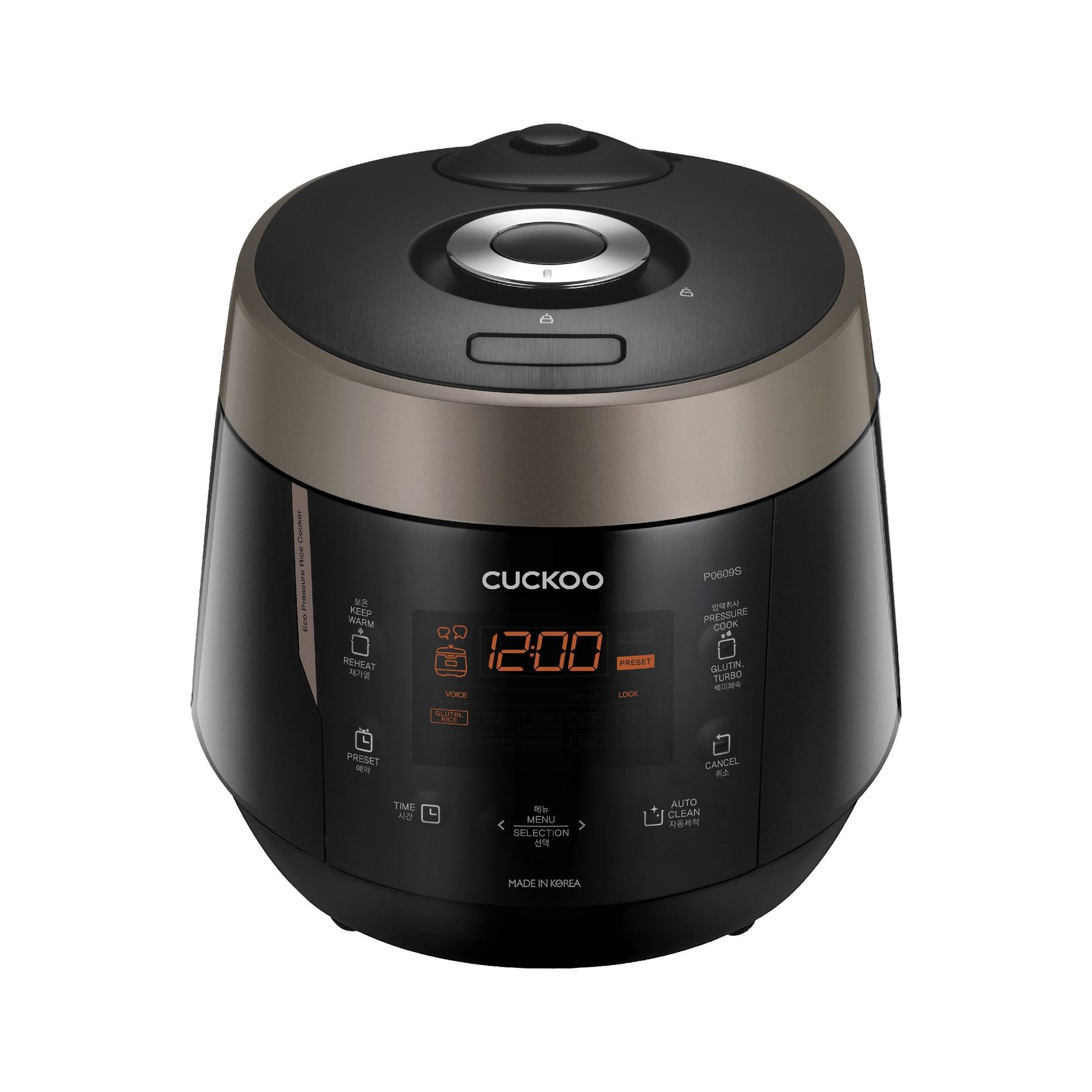 Cuckoo 6-cup HP pressure rice cooker (CRP-P0609S)
